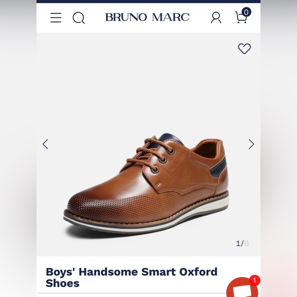 Boys size 4 Bruno Marc Oxford Shoes